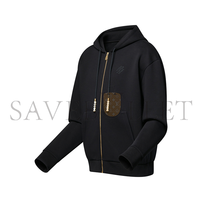 l0vis Vvtt0n embroidered zipped jersey hoodie 1agilt